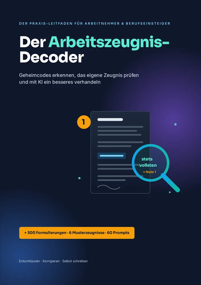 Titelseite von Der Arbeitszeugnis-Decoder