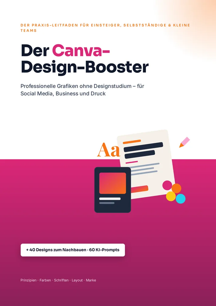 Titelseite von Der Canva-Design-Booster