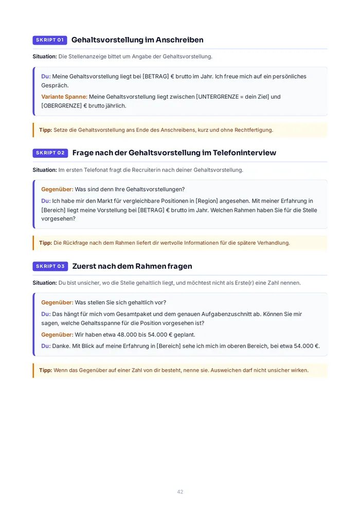 Leseprobe: Teil 2, das erste Gesprächsskript