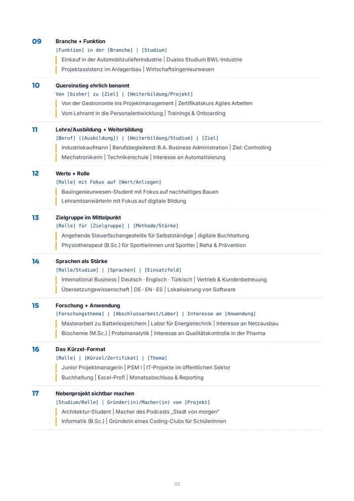 Leseprobe: Teil 2, Headline-Formeln mit Beispielen
